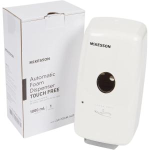 McKesson Automatic Soap Dispenser for Foam Soap, Hand Sanitizer, Touchless Foam Dispenser, Wall Mounted for Hallways, Offices, Schools, 1000 mL, 1 Count