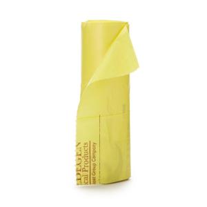McKesson Biohazard Laundry Bags – Polymer Film, 0.63 mil – Yellow, 30 gal – 33 gal Capacity, 31 in x 43 in, 250 Count
