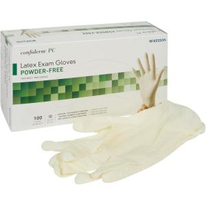 McKesson Confiderm Disposable Latex Exam Glove Standard Cuff Length