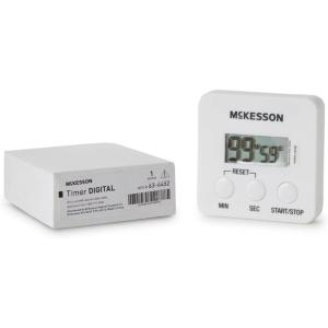 McKesson Digital Timer for Kitchen, Cooking, Classroom – Count Up/Down to 100 Min with Alarm Timer, Magnetic Timer, 2 3/4 in x 2 3/4 in, 1 Count