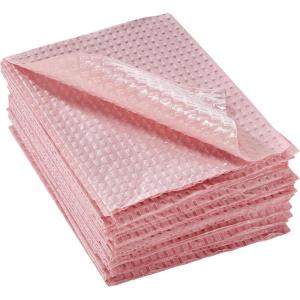 McKesson Disposable Towels [Pack of 500] for Dental Bibs, Nails, Tattoo, Dentist, Medical – 13 x 18 in, 2-Ply Tissue with Poly Back, Waffle Embossed, Mauve