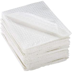 McKesson Disposable Towels [Pack of 500] for Dental Bibs, Nails, Tattoo, Dentist, Medical – 13 x 18 in, 2-Ply Tissue with Poly Back, Waffle Embossed, White