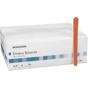 McKesson Emery Boards, Nail Care, Single Patient Use, 4 1/2 in, 3996 Count