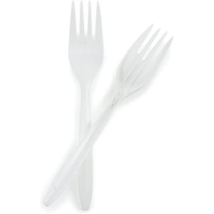 McKesson General Purpose White Polypropylene Plastic Forks, 5.8″, 1000 Count