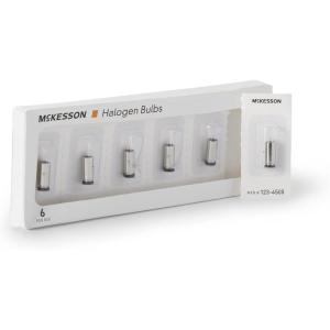 McKesson Halogen Lamp Bulbs – Fits Ophthalmoscope – 3.5 Volts, 2.5 Watts, 1 Count, 6 Packs, 6 Total