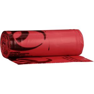 McKesson Infectious Waste Bags – Star-Sealed Bottom, 1.25 mil – Red, 45 gal – 55 gal Capacity, 40 in x 55 in, 150 Count
