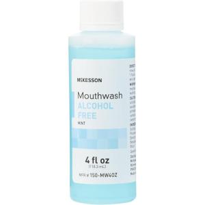 McKesson Mouthwash, Alcohol-Free, Mint Flavor, 4 oz, 60 Count