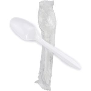 McKesson Plastic Teaspoons, Disposable – General Purpose, Polypropylene, Medium-Weight, Non-Sterile – White, 5 1/2 inches, 1000 Count