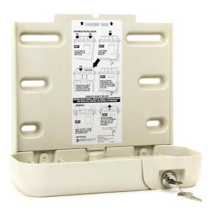 McKesson Prevent Sharps Locking Wall Cabinet – for Biohazard Infectious Waste – 10 in x 4.35 in x 9.36 in, 2 Count
