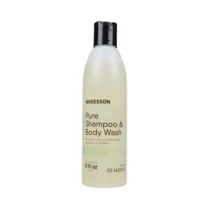McKesson Pure Shampoo and Body Wash, Sulfates, Dyes, Fragrance and Parabens Free, Unscented, 8 oz, 1 Count(8 Fl Oz (Pack of 48))