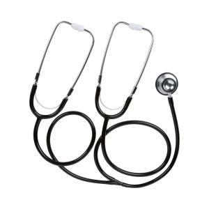 McKesson Teaching Stethoscope, Dual Head, Aluminum, Double-Sided Chestpiece, 22 in, 1 Count, Black((1 ct))