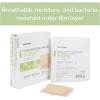 McKesson Hydrocellular Foam Dressings, Sterile, Silicone Adhesive with Border, Dimension 3 in x 3 in, Pad 1 4/5 in x 1 4/5 in, 10 Count, 20 Packs, 200 Total