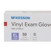 McKesson Confiderm Vinyl Exam Gloves – Powder-Free, Latex-Free, Ambidextrous, Smooth, Non-Sterile – Clear, Size XL, 50 Count, 1 Box