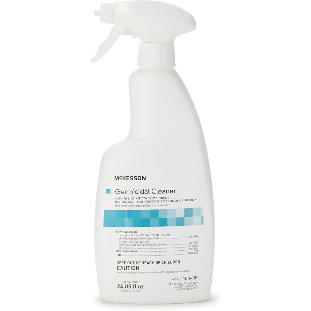 image:imageMcKesson Surface Disinfectant Cleaner 24 oz Pump Spray  AlcoholBased Germicidal Solution for Hospitals Medical Surgical Use  FastActing NonSterile ReadytoUse 1 Count 6 Packs 6 Total1 Ounce Pack of 1