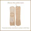 McKesson Unisex Slipper Socks Adult Size 7-1/2 to 10 Beige – 1 Pair