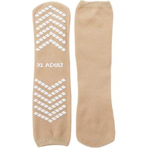 McKesson Unisex Slipper Socks Adult Size 7-1/2 to 10 Beige – 1 Pair