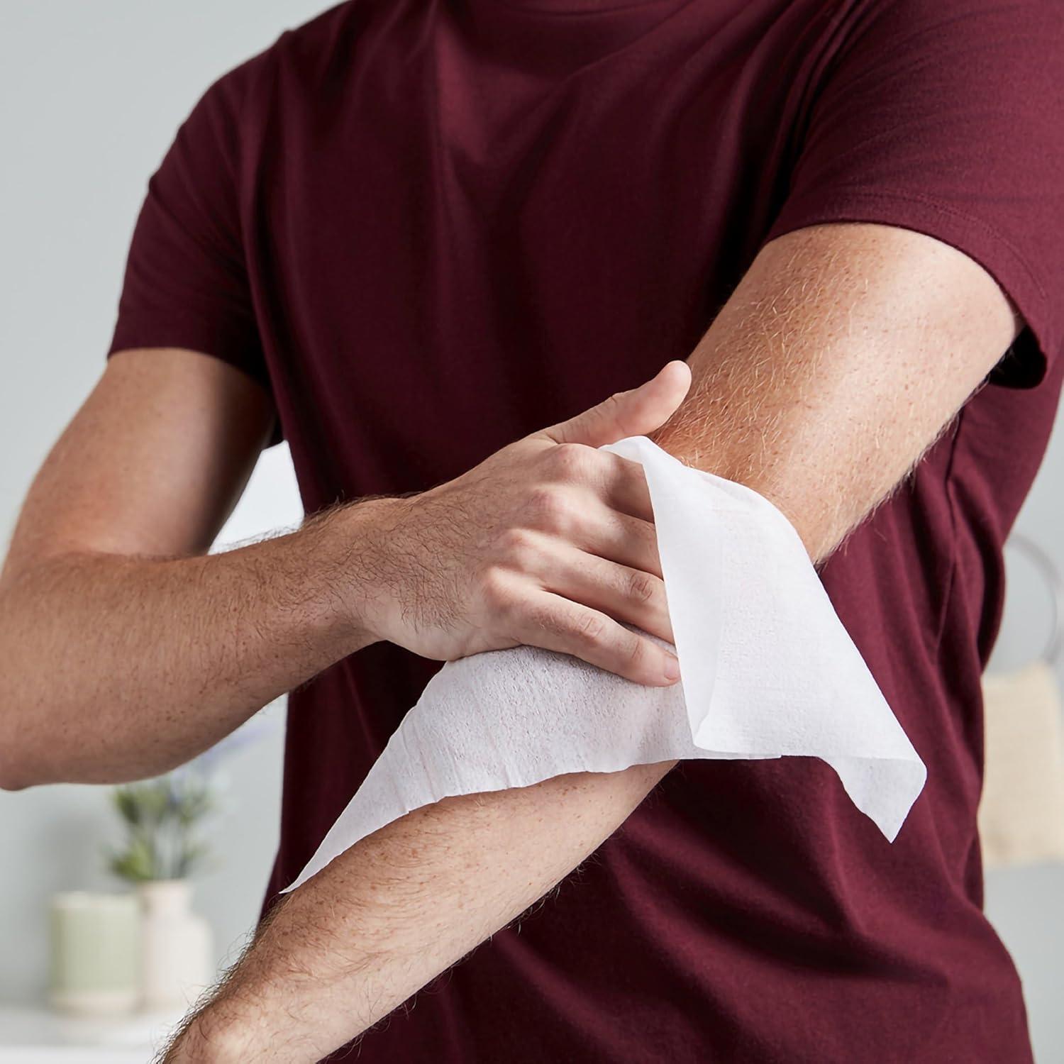 image:imageMcKesson Disposable Wipe 12 Pack 600 Washcloths Large Adult Body and Incontinence Washcloths with Aloe and Vitamin E AlcoholFree 50 Wipes Per PackUnscented