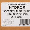 McKesson 91% Isopropyl Alcohol – Concentrated Rubbing Alcohol First Aid Solution for Cuts and Scrapes – 16 oz, 1 Count, 12 Packs, 12 Total