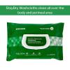 McKesson StayDry Disposable Wipe – Large Adult Body and Incontinence Washcloths with Aloe and Vitamin E, Unscented, 50 Wipes Per Pack