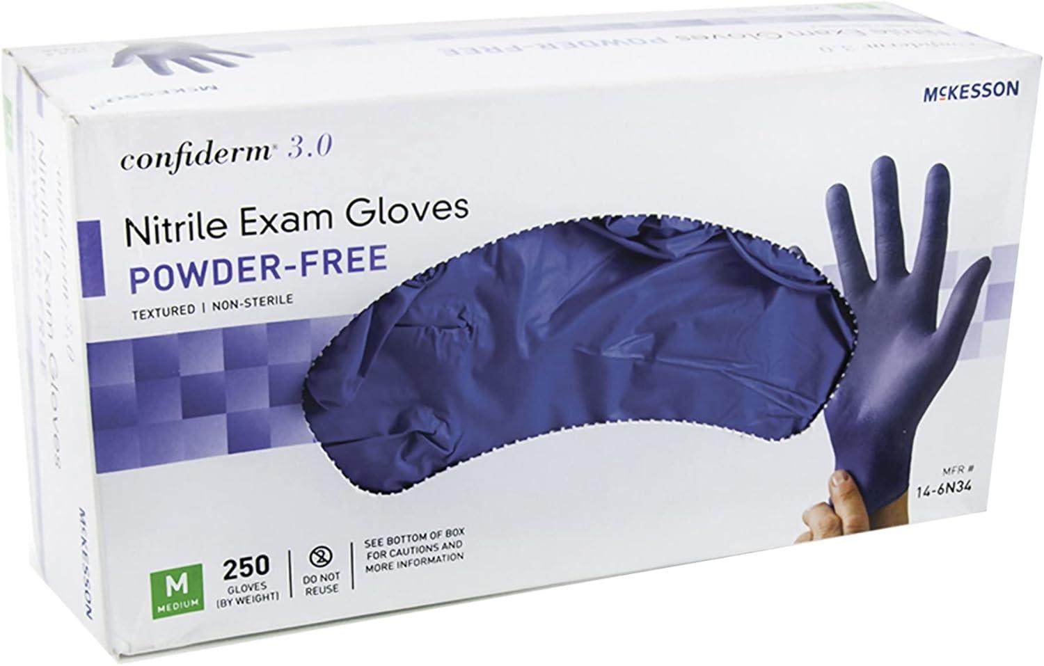 image:imageMcKesson Confiderm 30 Disposable Nitrile Exam Glove Standard Cuff Length